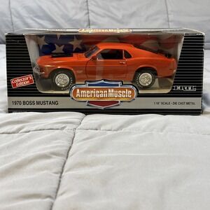 ERTL American Muscle Orange 1970 Ford Boss 429 Mustang 1:18 Diecast